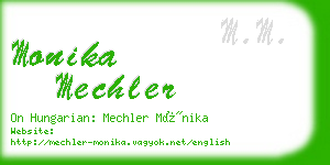 monika mechler business card